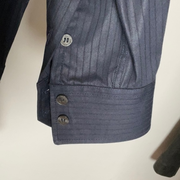 Dolce & Gabbana long sleeve button down Dark Blue Slim - M 48 - Picture 3 of 6